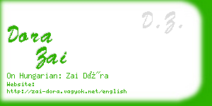 dora zai business card